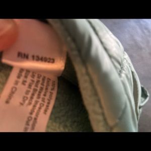 Dress coat. Size medium green with faux fur collar